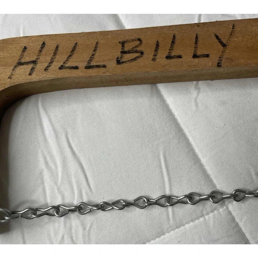 Vintage Handmade Hillbilly Chainsaw Wooden Folk Art Novelty Rustic Cabin Wall De